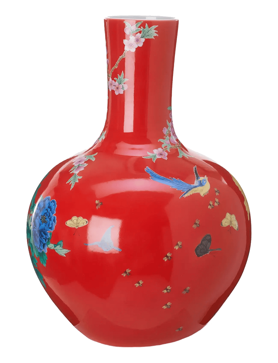 POLSPOTTEN - Ball body vase - vaasid - coral red - 3