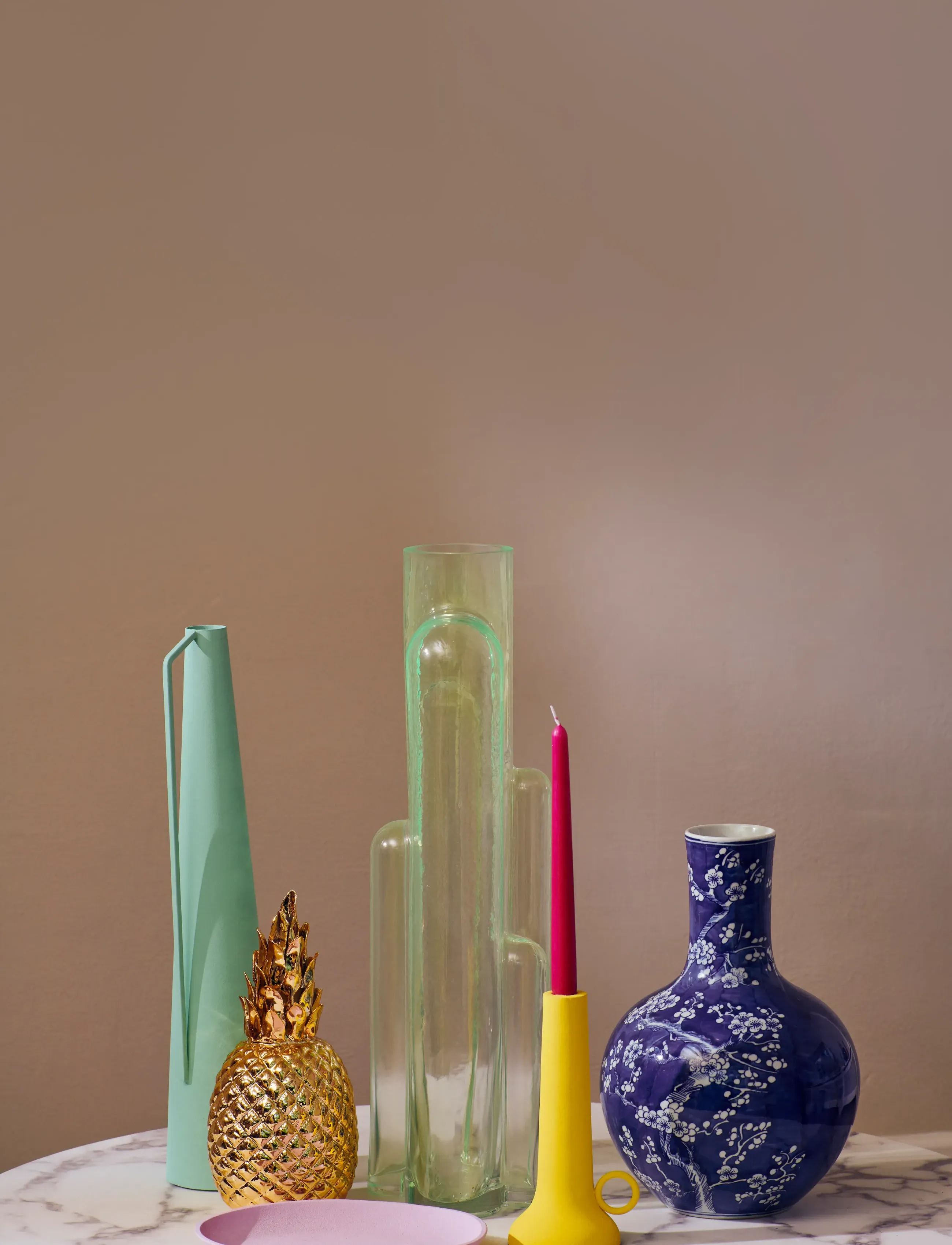 POLSPOTTEN - Vase Blossom  - dark blue - 2