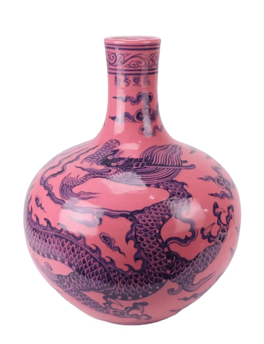 POLSPOTTEN - vase dragon pink - vasen - light pink - 1