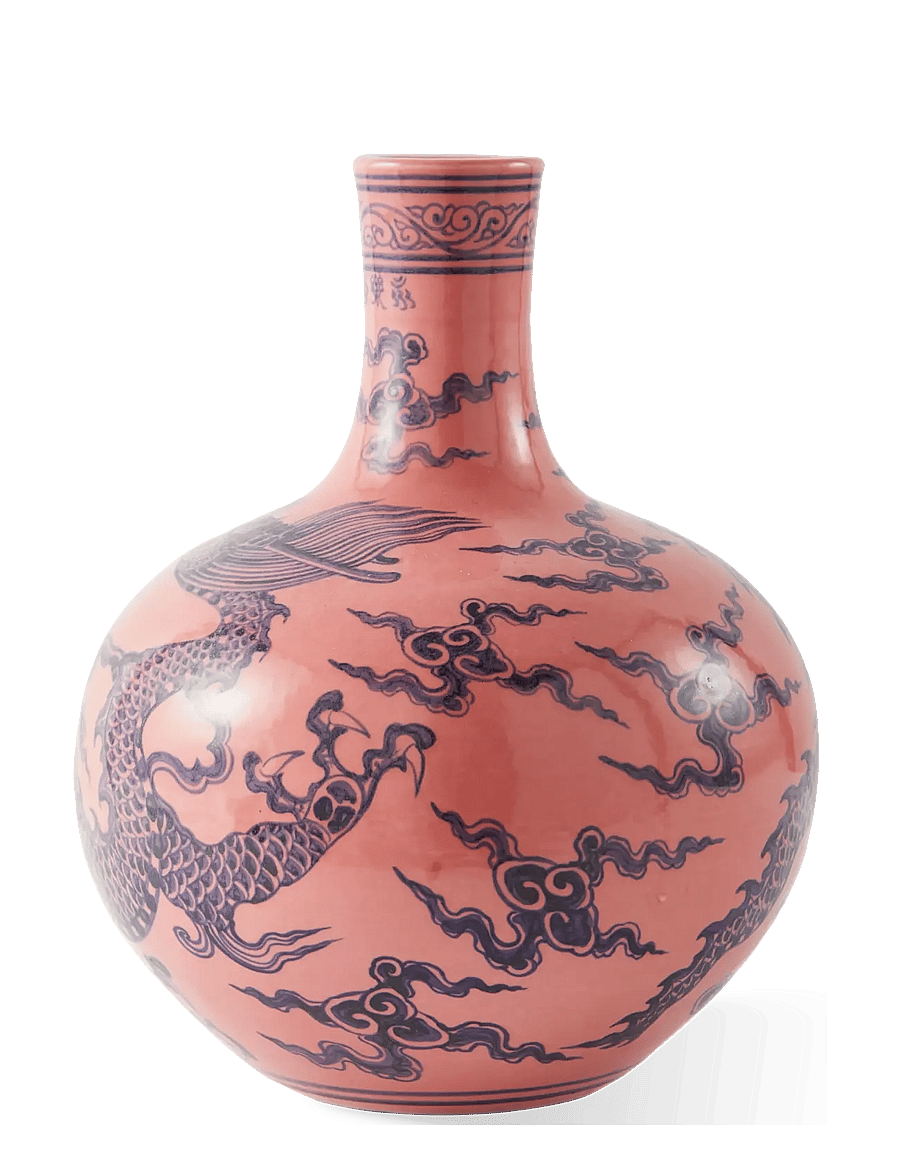 POLSPOTTEN - vase dragon pink - vasen - light pink - 3