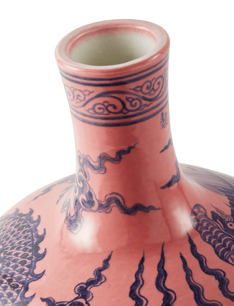 POLSPOTTEN - vase dragon pink - vasen - light pink - 5