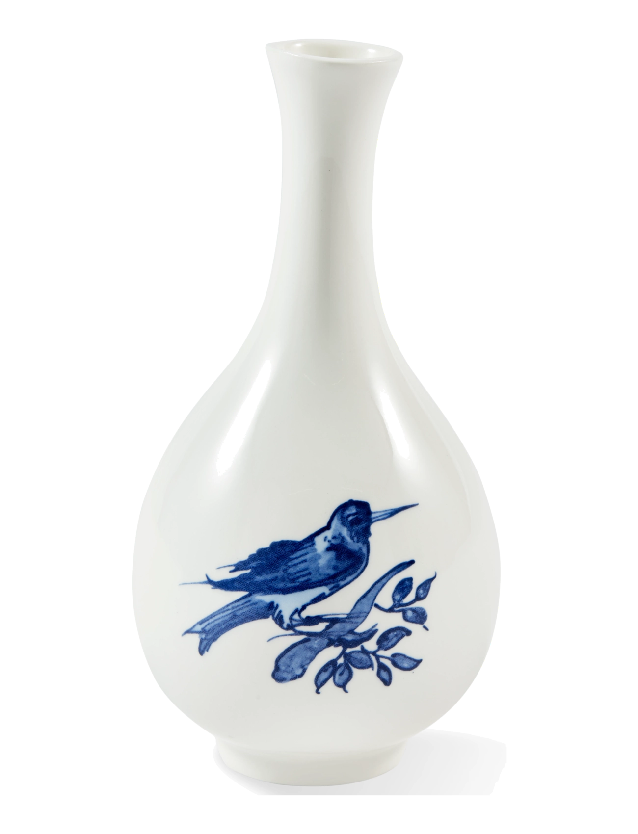 POLSPOTTEN Vase Small Bird, Ø8.7X H17 cm, Orange, Vases > Other Vases, Unisex