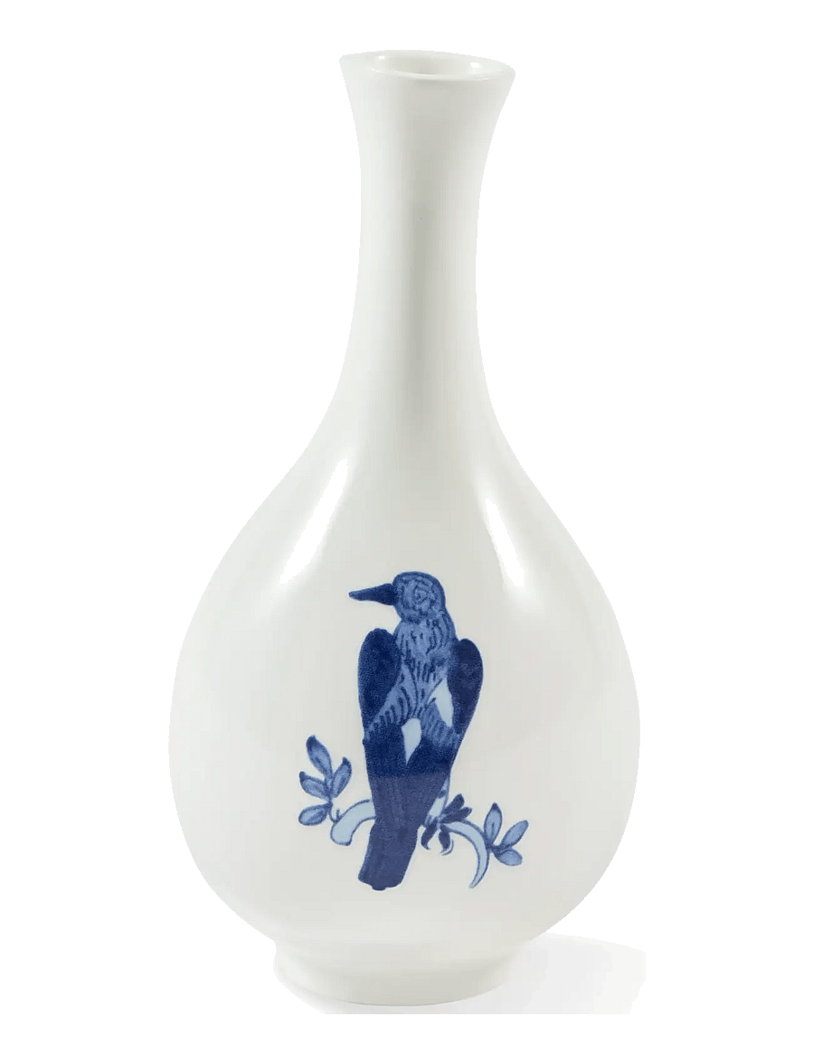 POLSPOTTEN - vase small bird blue - dark blue - 1