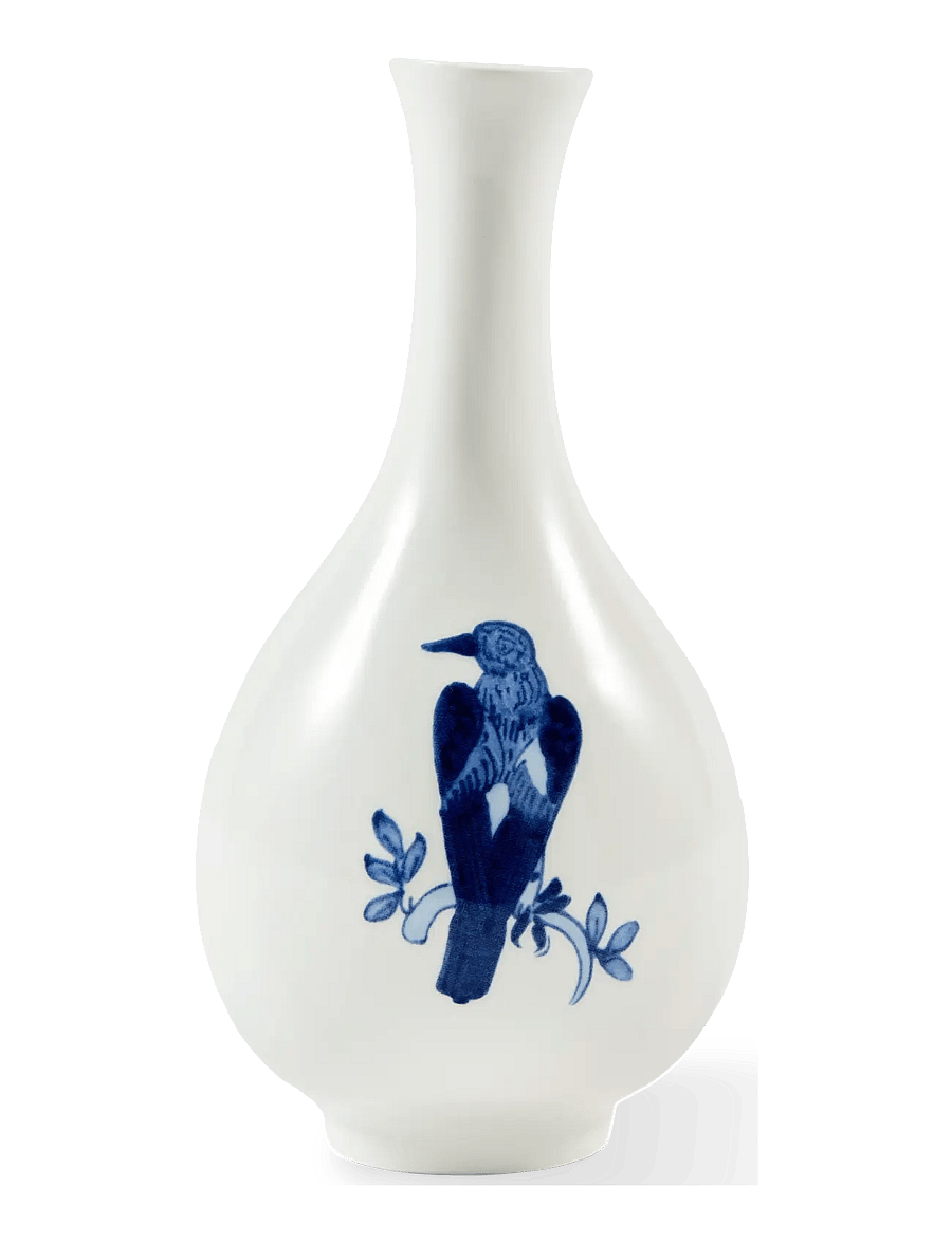 POLSPOTTEN - vase small bird blue - dark blue - 3