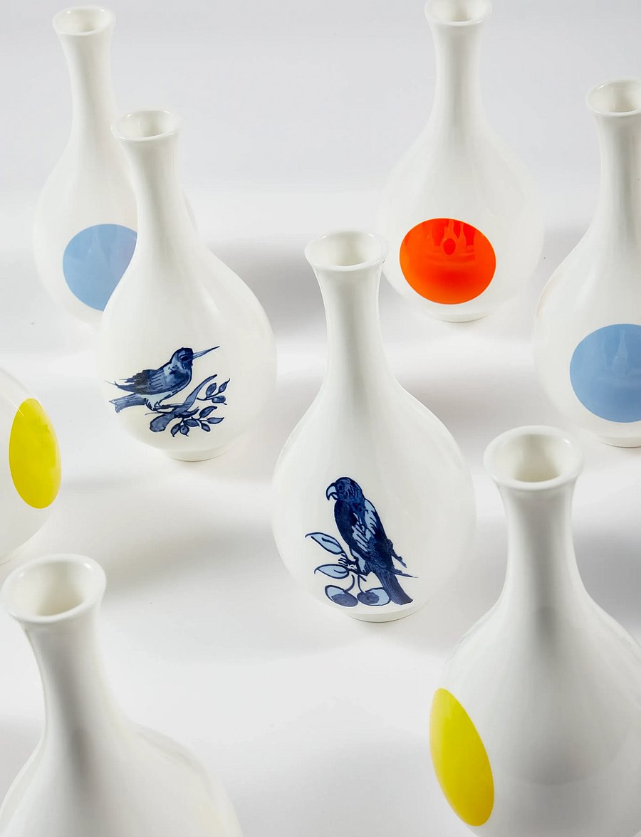 POLSPOTTEN - vase small bird yellow - yellow - 0