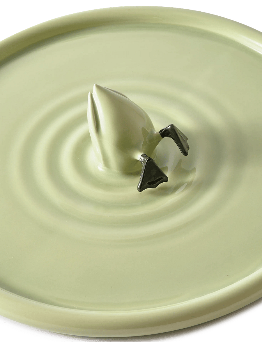 POLSPOTTEN - plate diving duck - green grey - 0