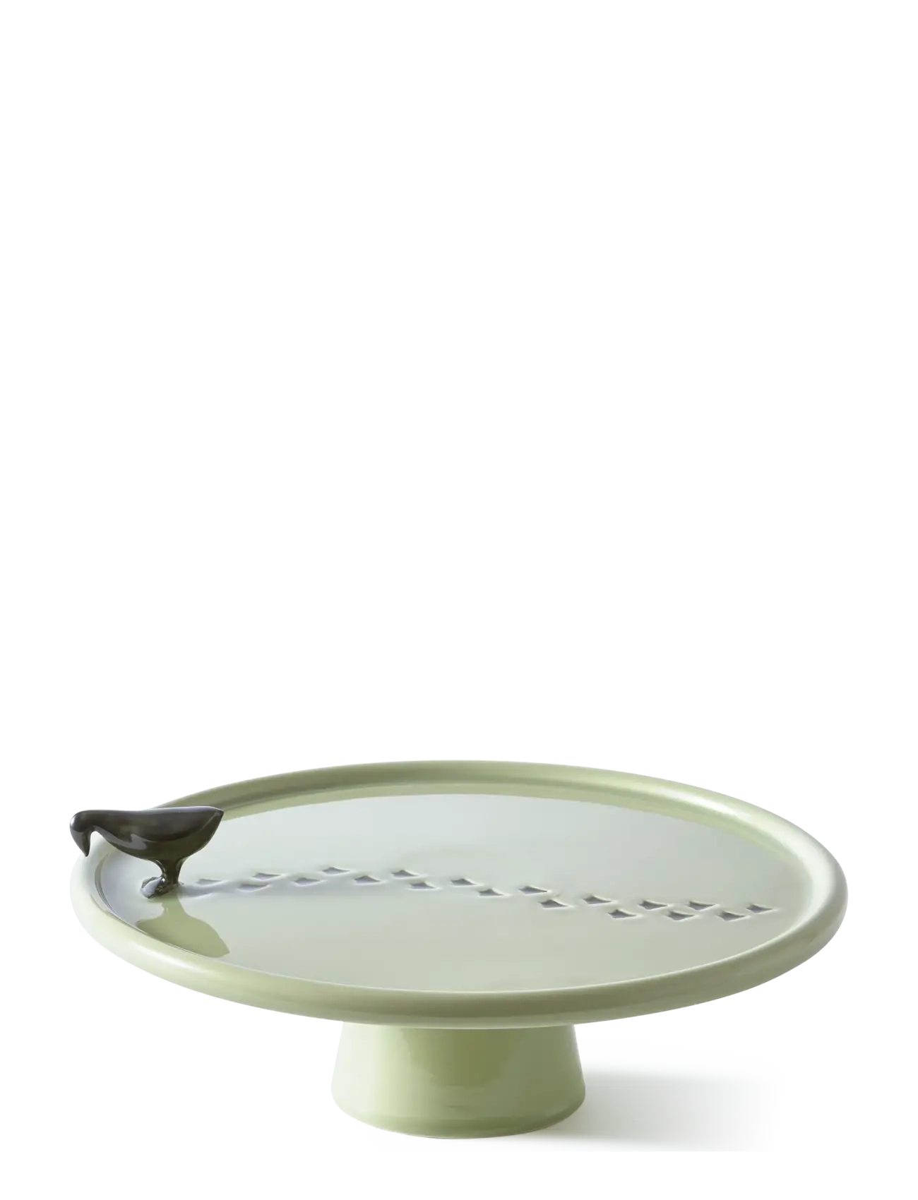 POLSPOTTEN plate walking duck - Kuchenplatten - GREEN GREY / green