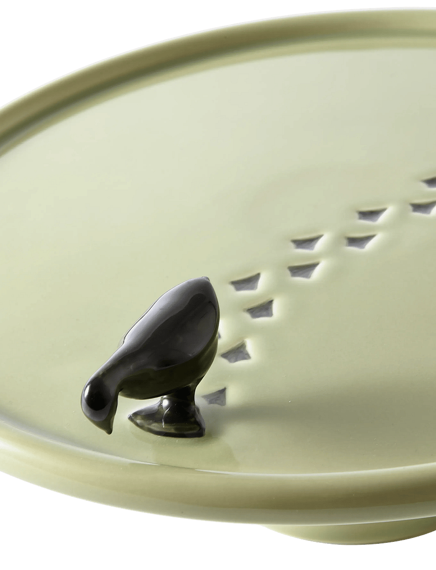 POLSPOTTEN - plate walking duck - green grey - 0