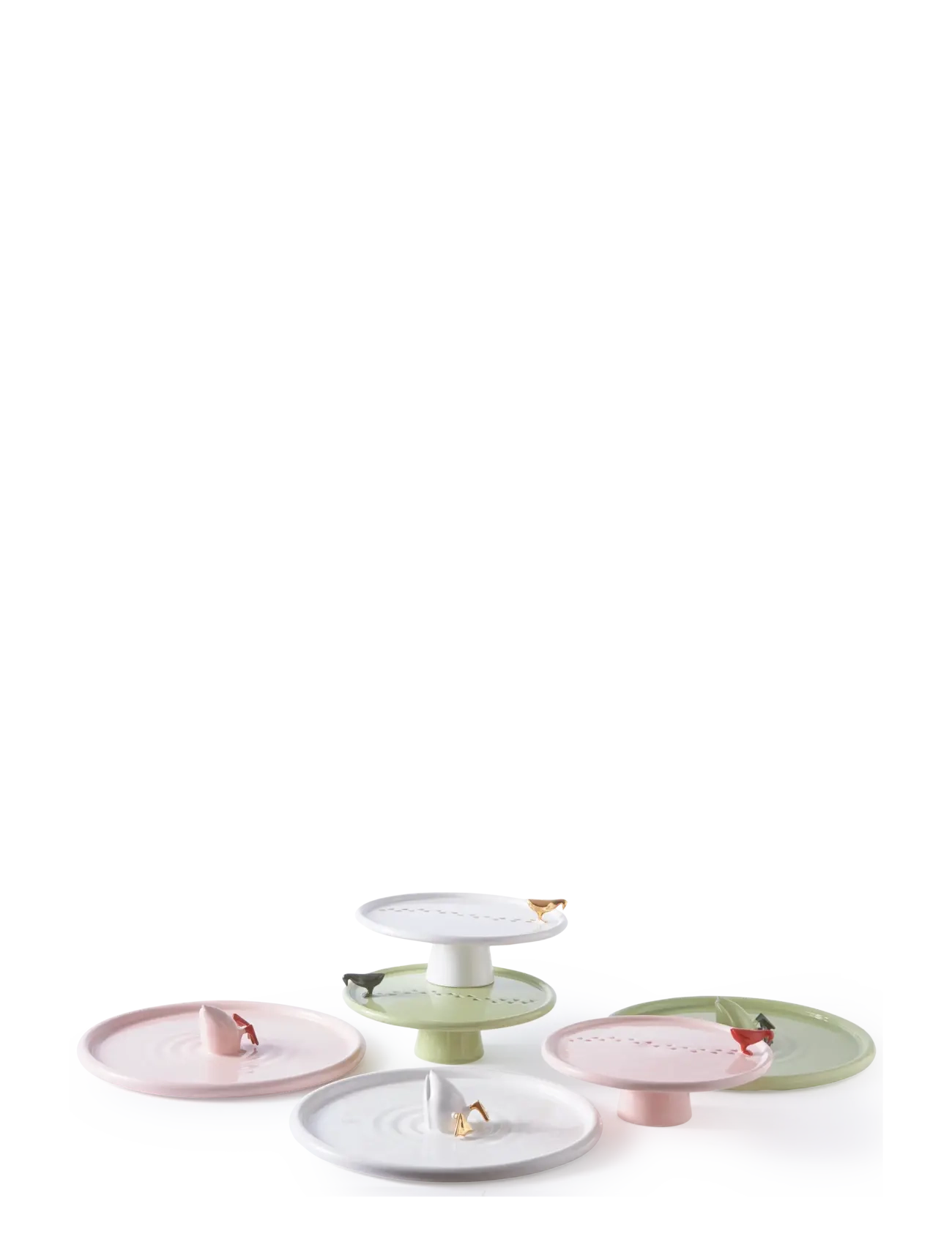 POLSPOTTEN - plate walking duck - green grey - 4