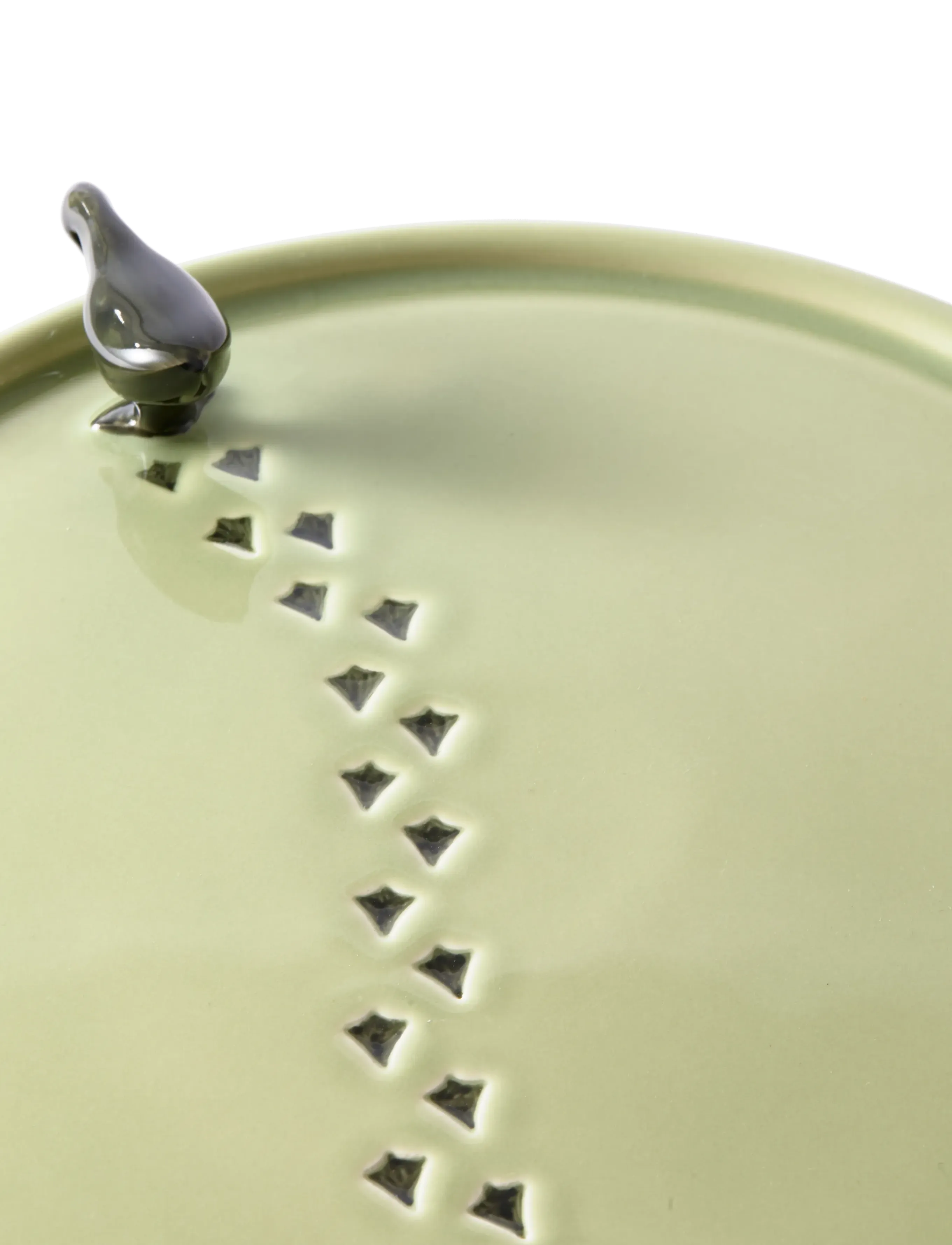POLSPOTTEN - plate walking duck - green grey - 5