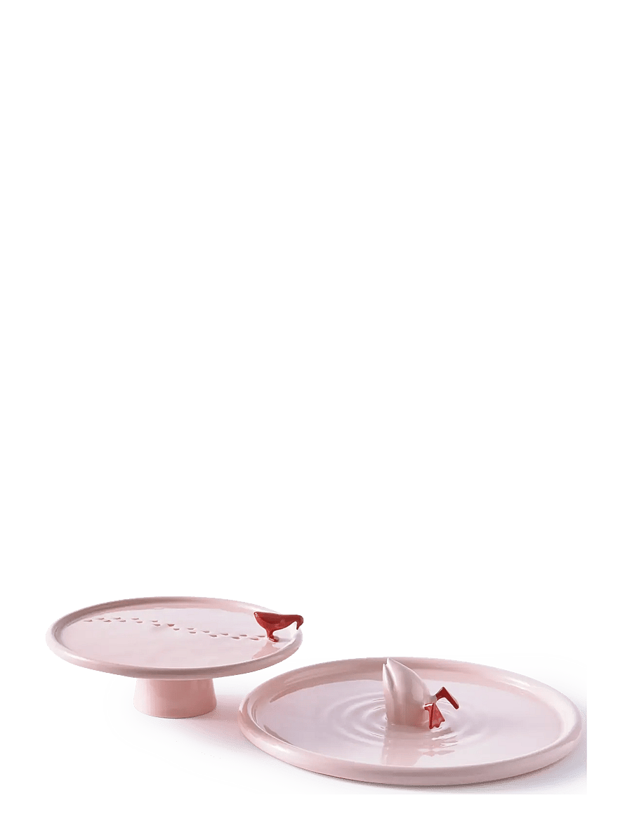 POLSPOTTEN - plate walking duck - kuchenplatten - light pink - 2