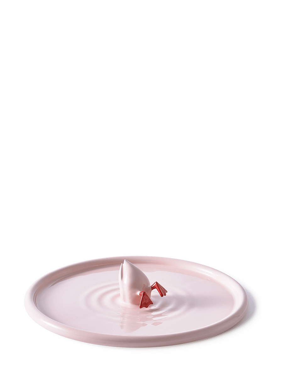 POLSPOTTEN - plate diving duck pink - light pink - 1