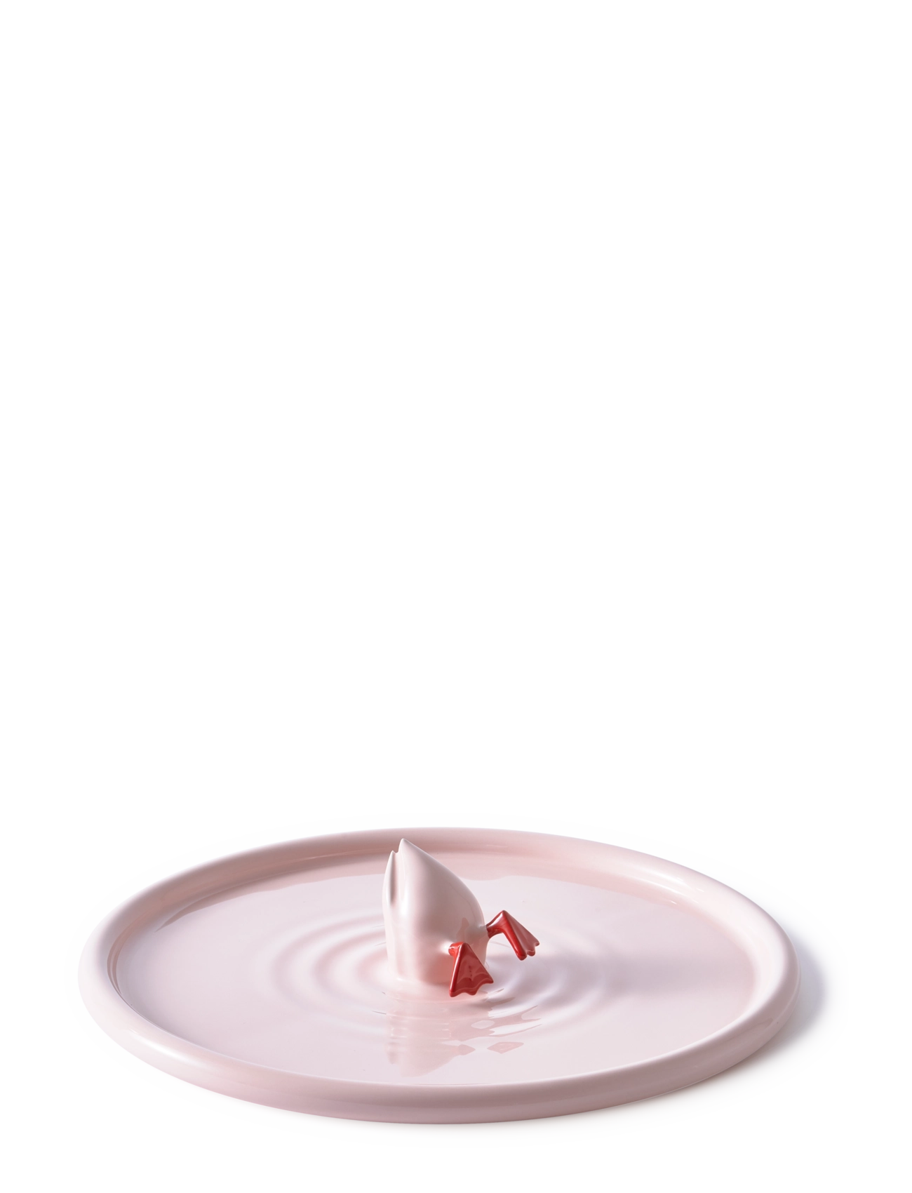 POLSPOTTEN plate diving duck pink - POLSPOTTEN - LIGHT PINK / pink/rose