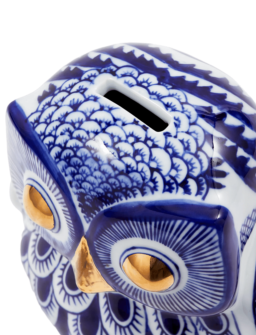 POLSPOTTEN - piggy bank owl - dark blue - 5