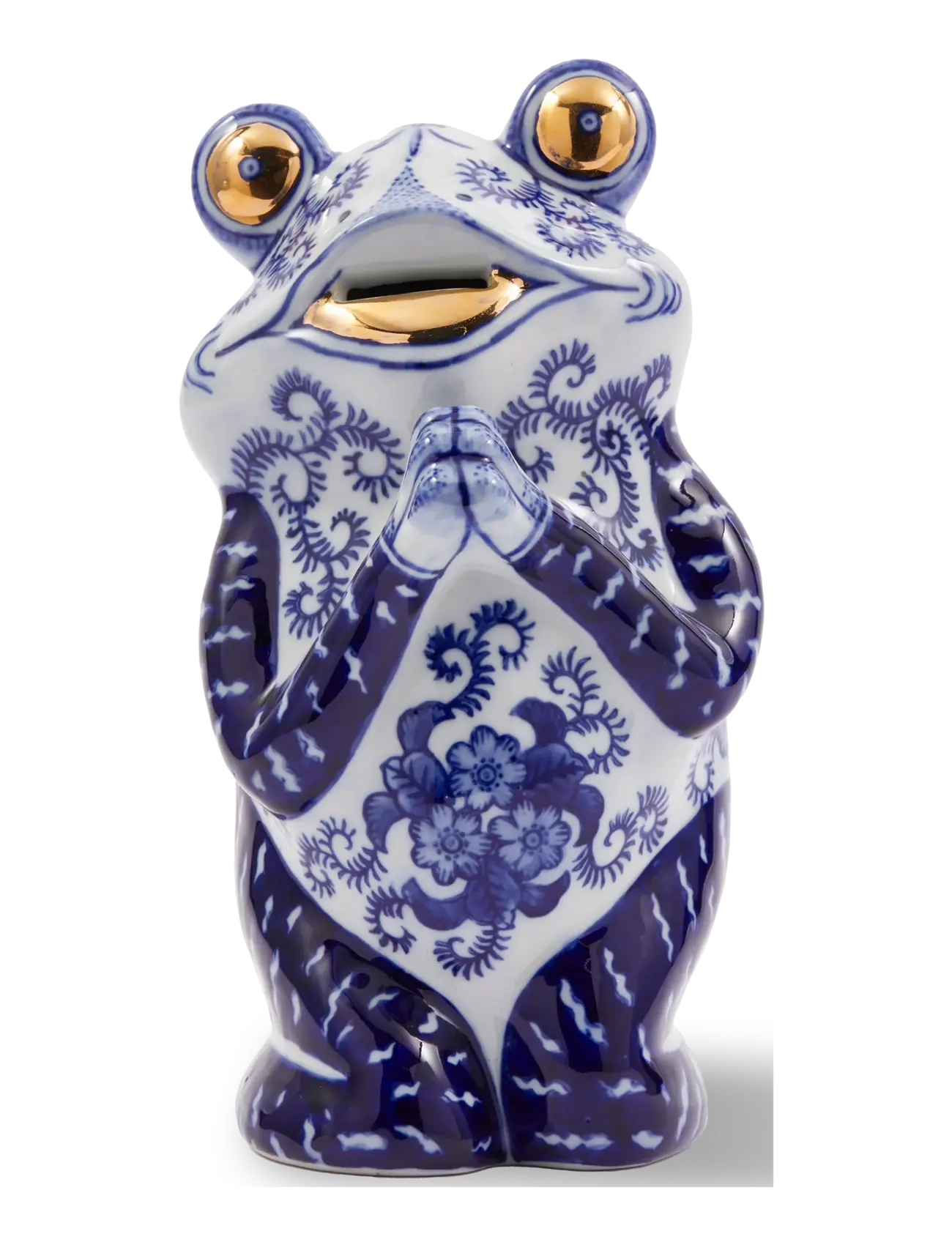 POLSPOTTEN - piggy bank frog - dark blue - 1