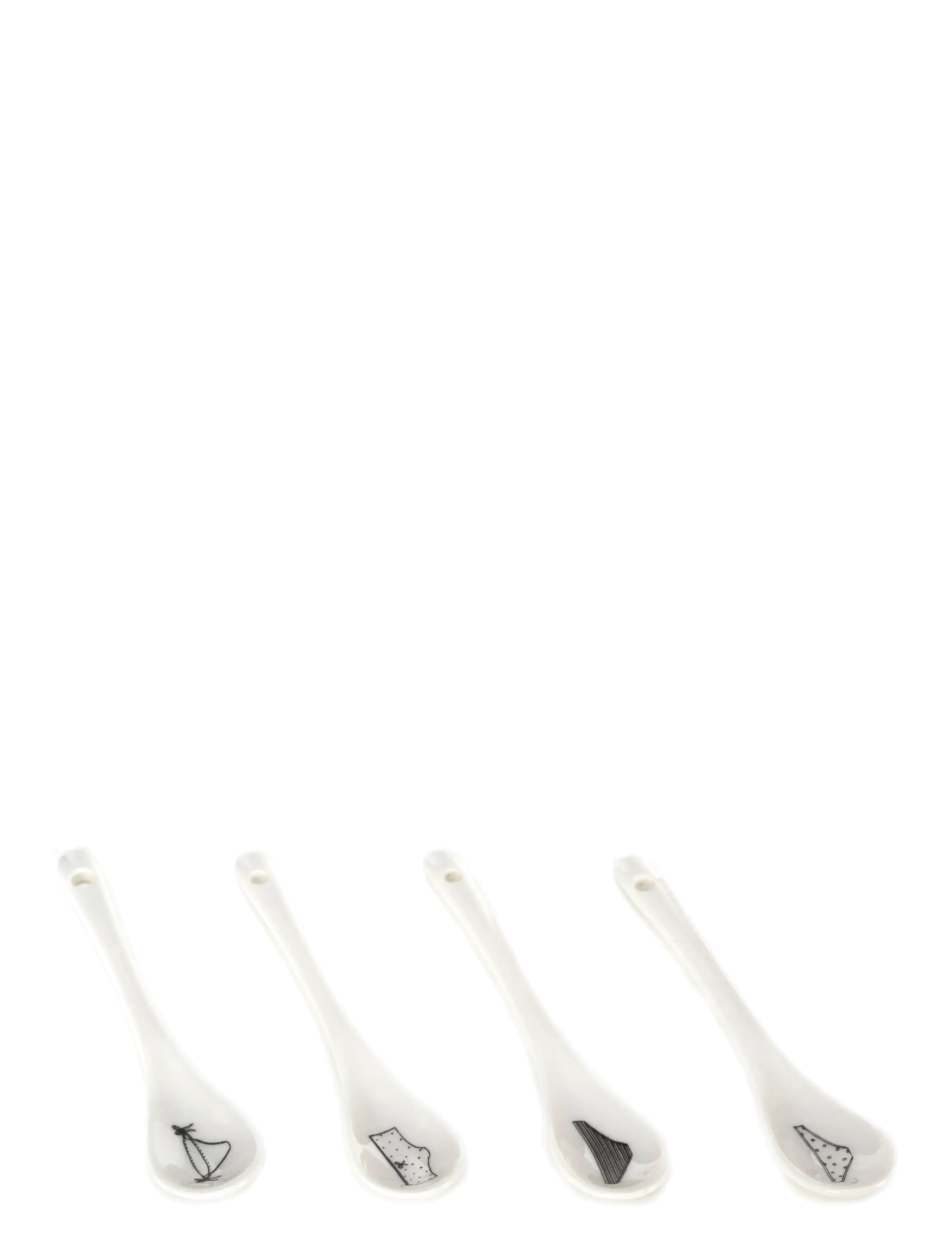 POLSPOTTEN - Undressed teaset set 4 - white - 2