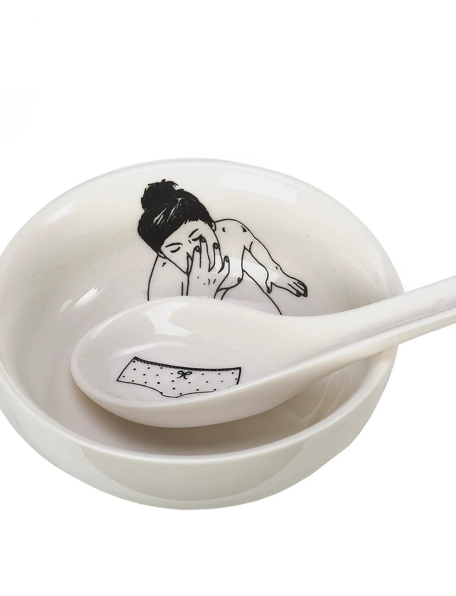 POLSPOTTEN - Bowl Undressed set 4 - white - 0