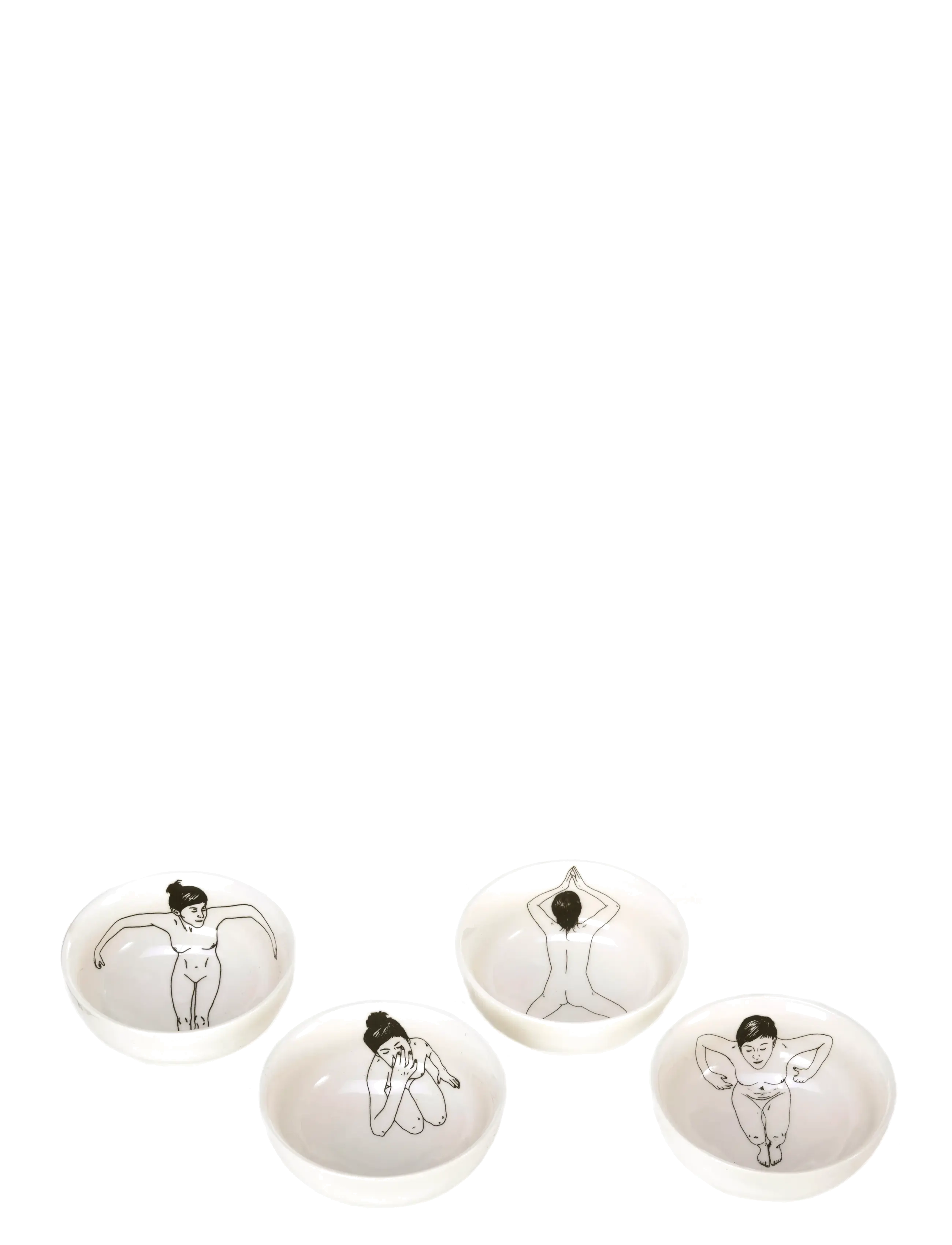 POLSPOTTEN - Bowl Undressed set 4 - white - 3