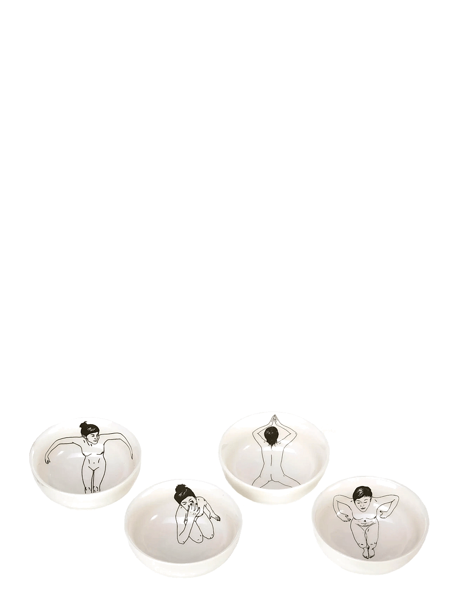 POLSPOTTEN - Bowl Undressed set 4 - white - 3