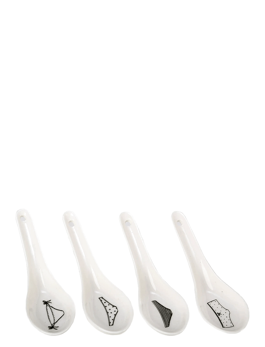 POLSPOTTEN - Bowl Undressed set 4 - white - 4