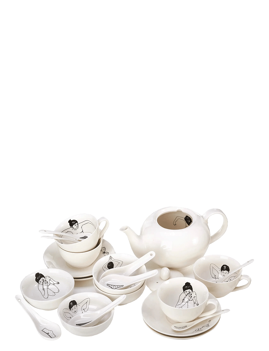 POLSPOTTEN - Bowl Undressed set 4 - white - 5