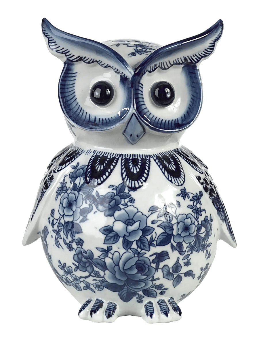 POLSPOTTEN - Piggy bank owl - dark blue - 1