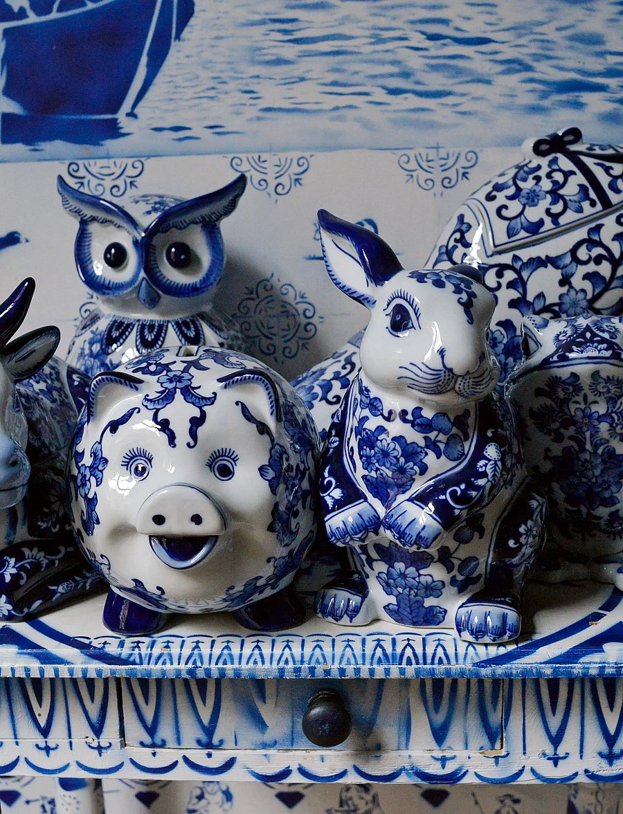 POLSPOTTEN - Piggy bank rabbit - dark blue - 2