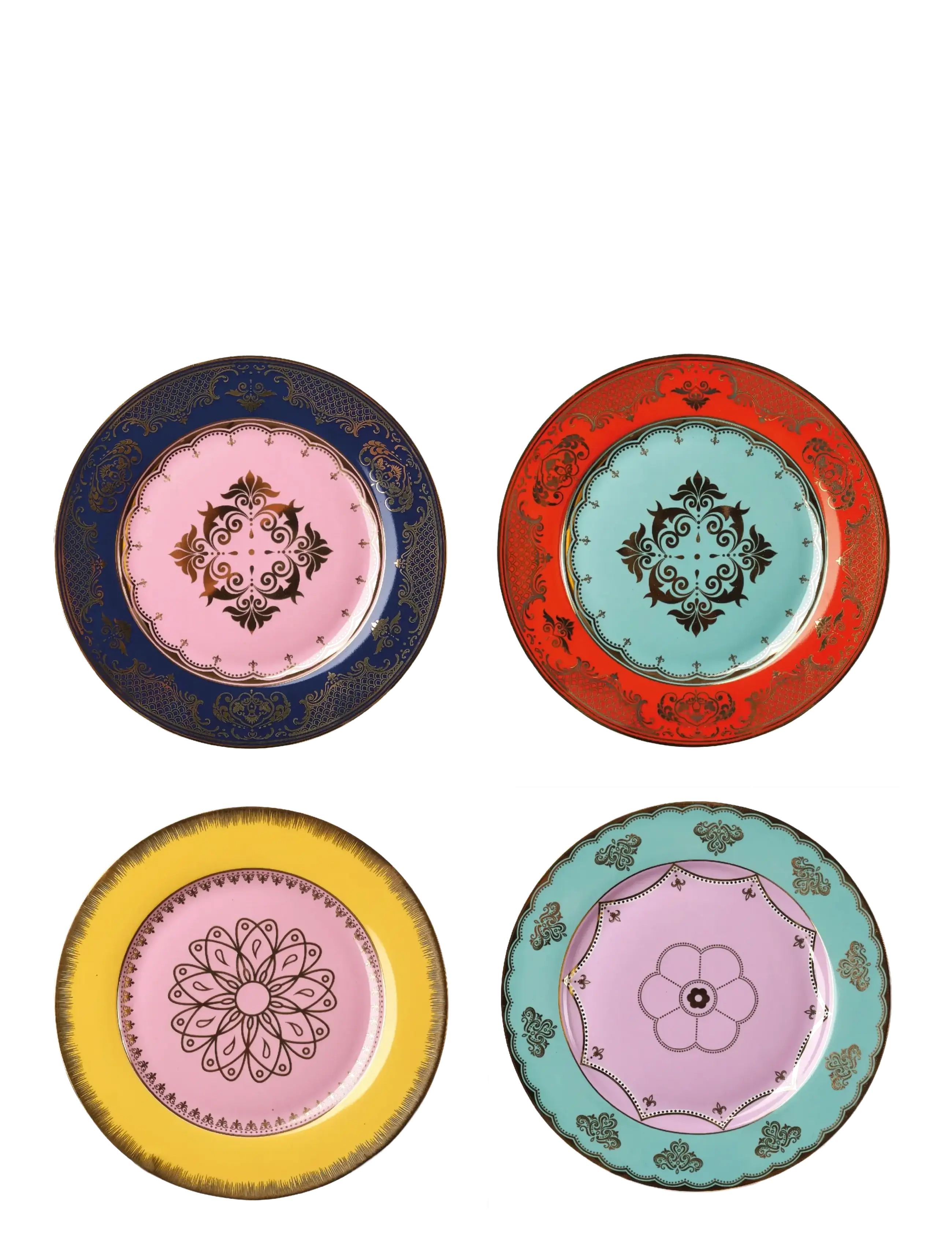 POLSPOTTEN Side plate Grandpa set 4 - POLSPOTTEN - MULTI-COLOUR / multi