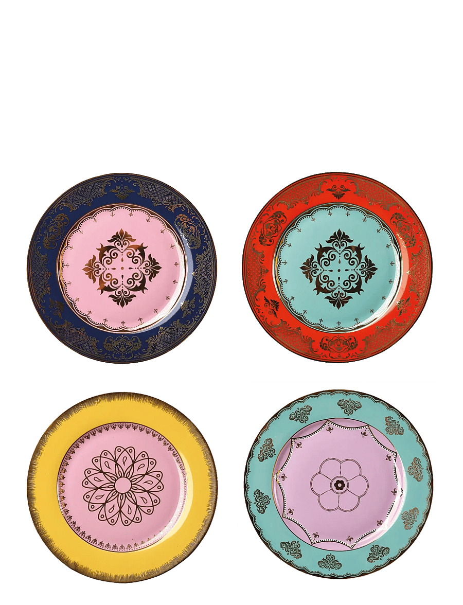 POLSPOTTEN - Side plate Grandpa set 4 - multi-colour - 1