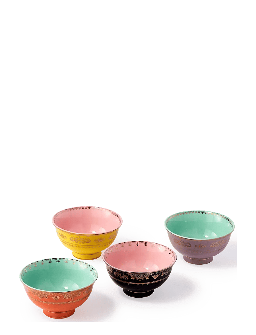 POLSPOTTEN - bowl grandpa S set 4 - multi-colour - 1
