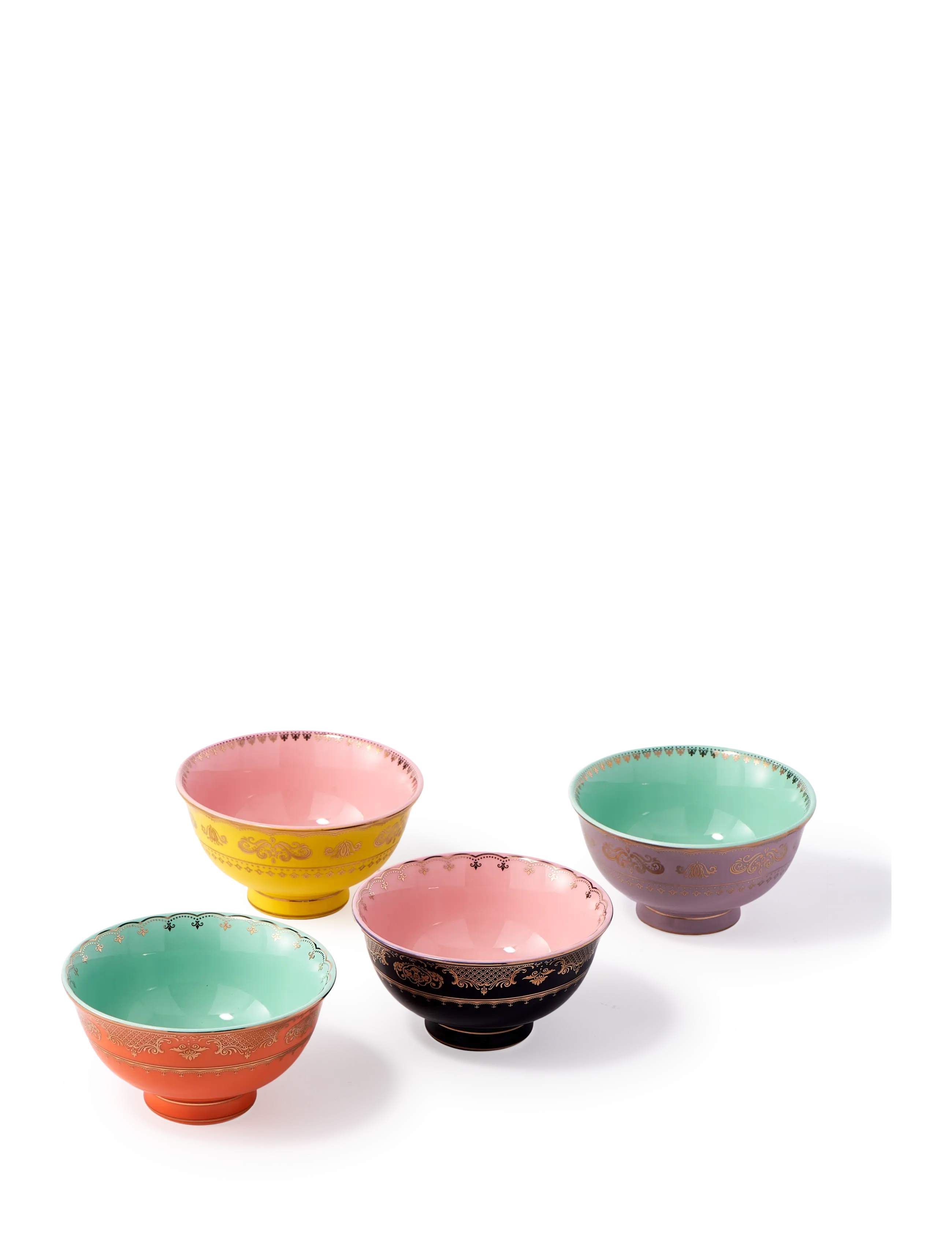 POLSPOTTEN bowl grandpa S set 4 - Brokastu bļodas - MULTI-COLOUR / multi