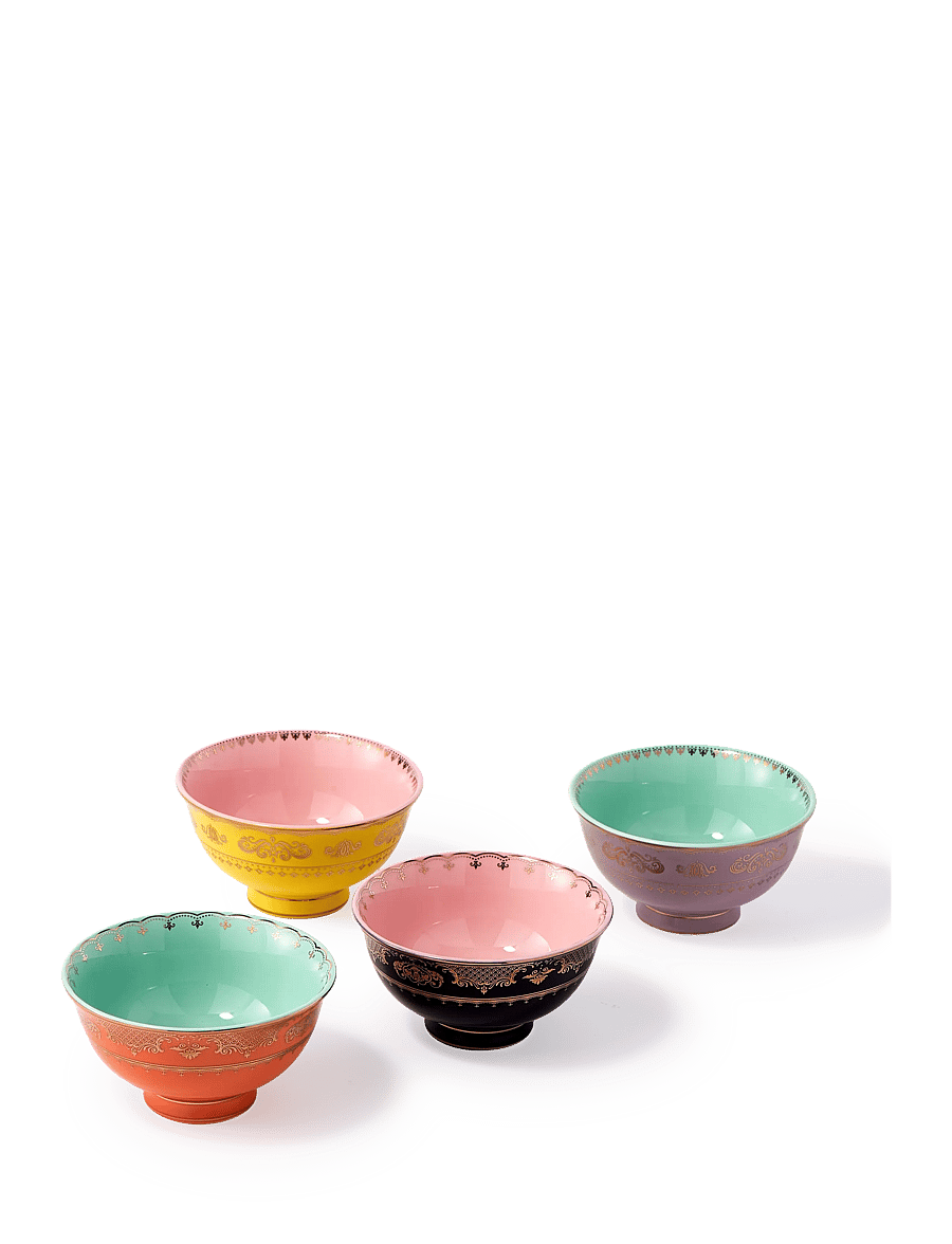 POLSPOTTEN - bowl grandpa S set 4 - hommikusöögikausid - multi-colour - 1