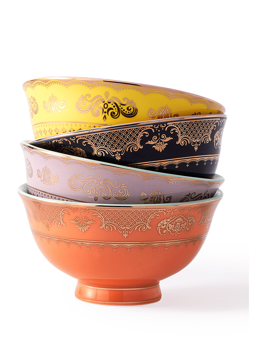POLSPOTTEN - bowl grandpa S set 4 - hommikusöögikausid - multi-colour - 2