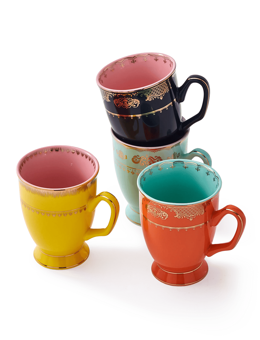 POLSPOTTEN - mug grandpa set 4 - multi-colour - 0