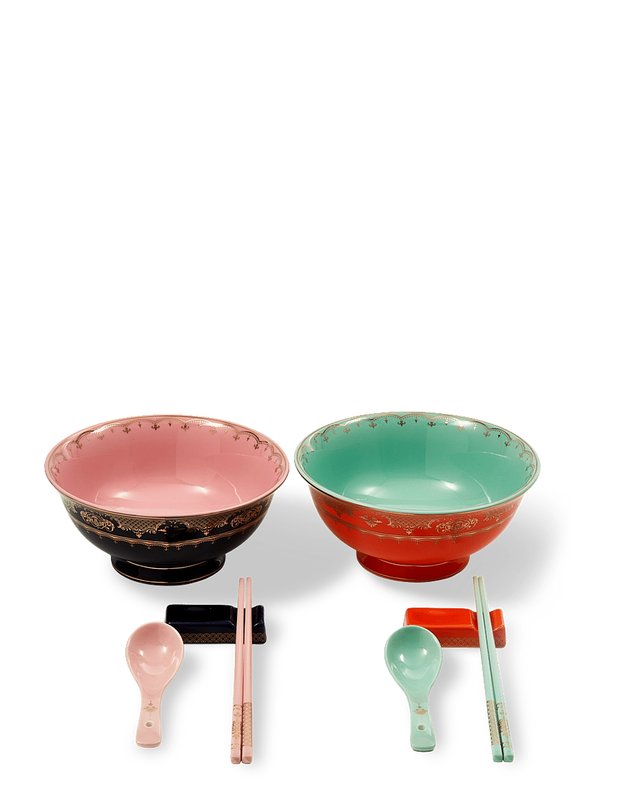 POLSPOTTEN - ramen set grandpa set2 - geschirrsets & geschirrservice - multi-colour - 0