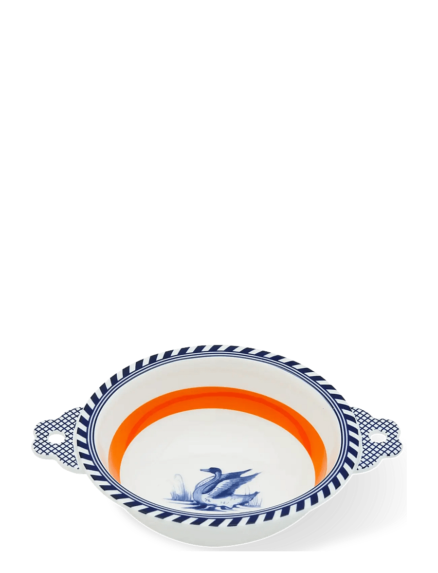 POLSPOTTEN - bowl bird patterned - müslischalen - orange - 3
