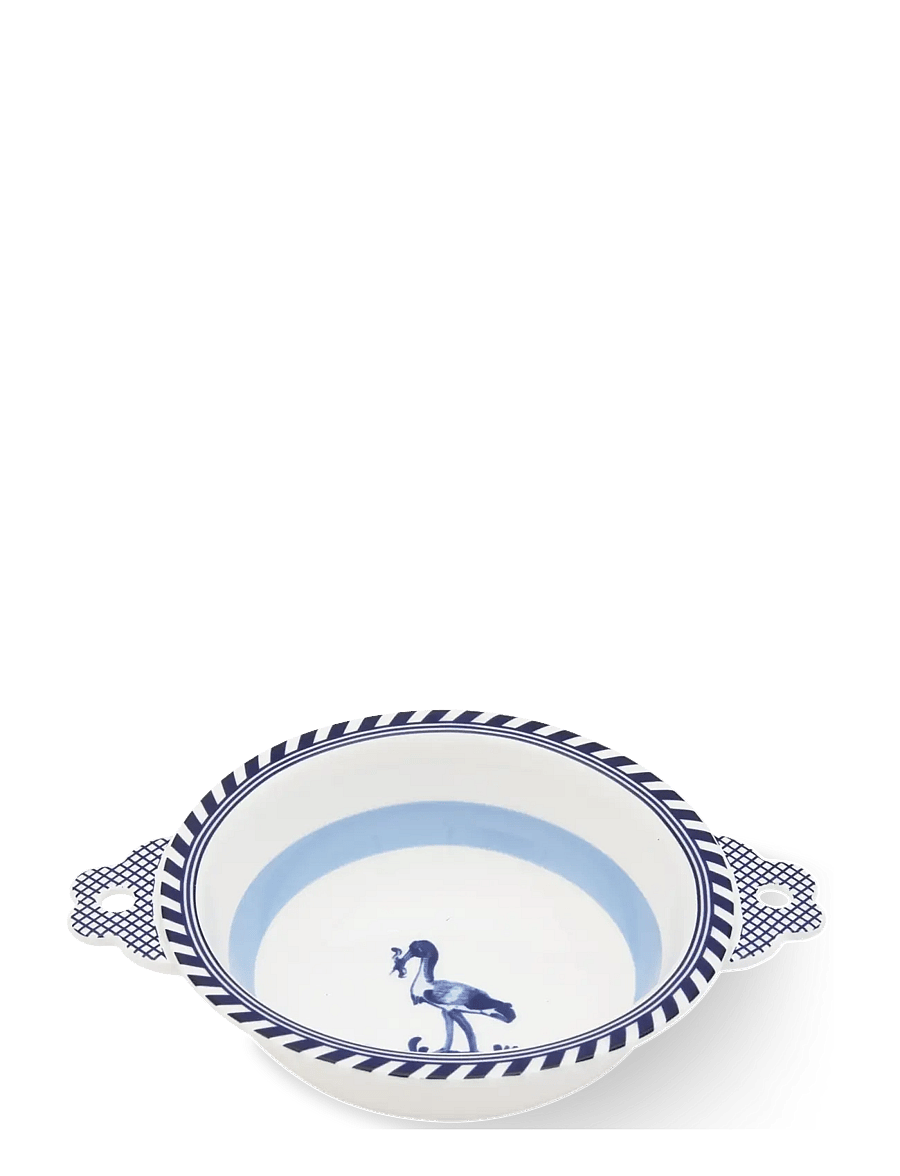 POLSPOTTEN - bowl bird patterned - müslischalen - dark blue - 1