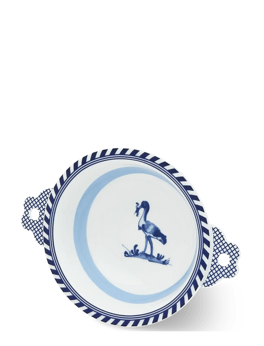 POLSPOTTEN - bowl bird patterned - müslischalen - dark blue - 4