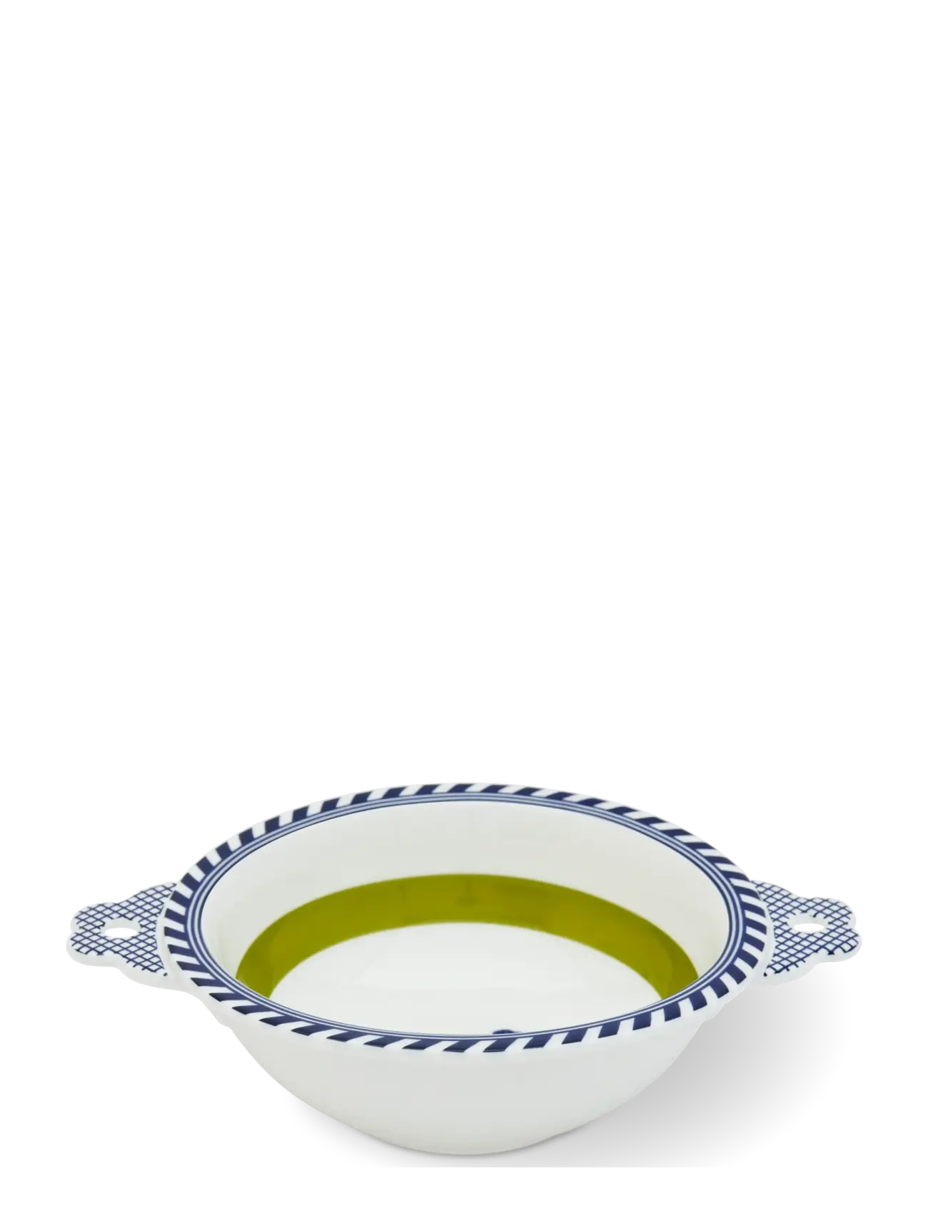 POLSPOTTEN - bowl bird patterned  green - dark green - 3
