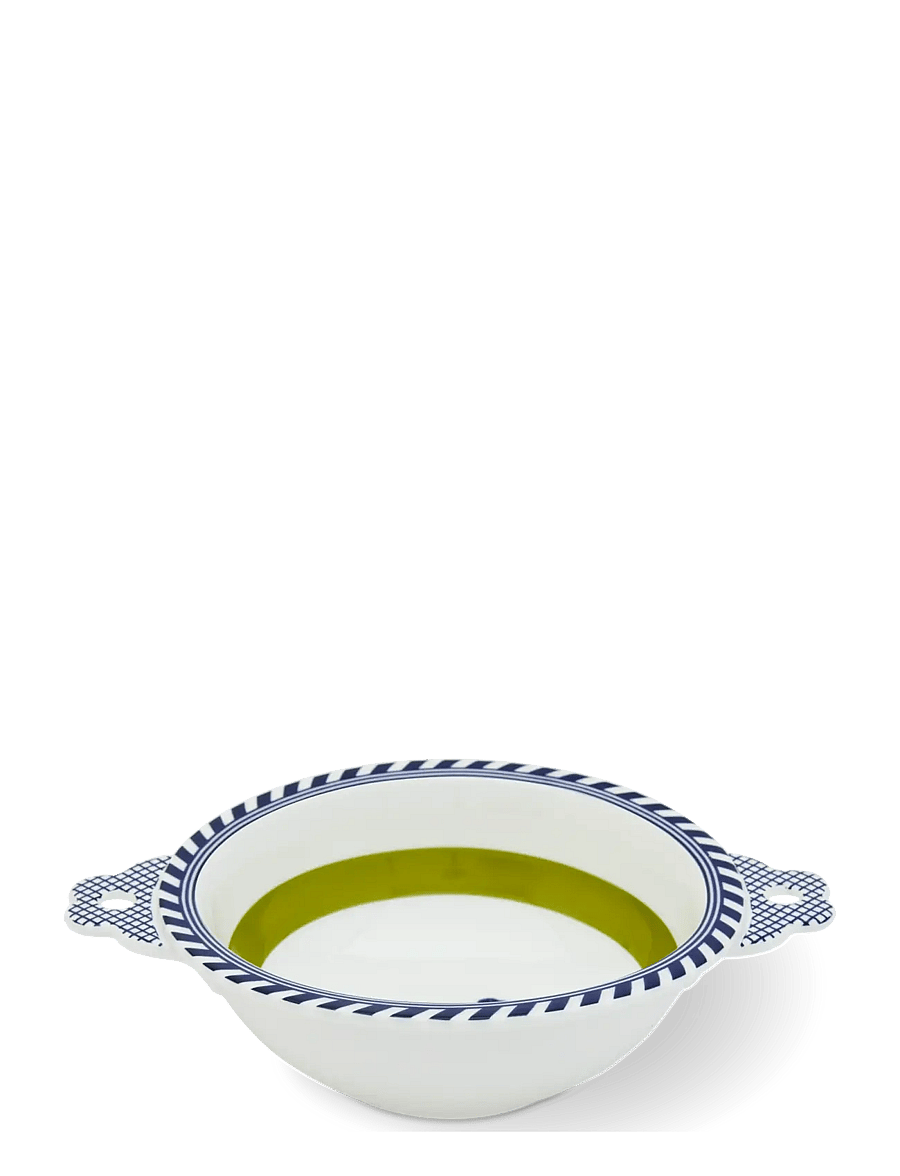 POLSPOTTEN - bowl bird patterned green - dark green - 3