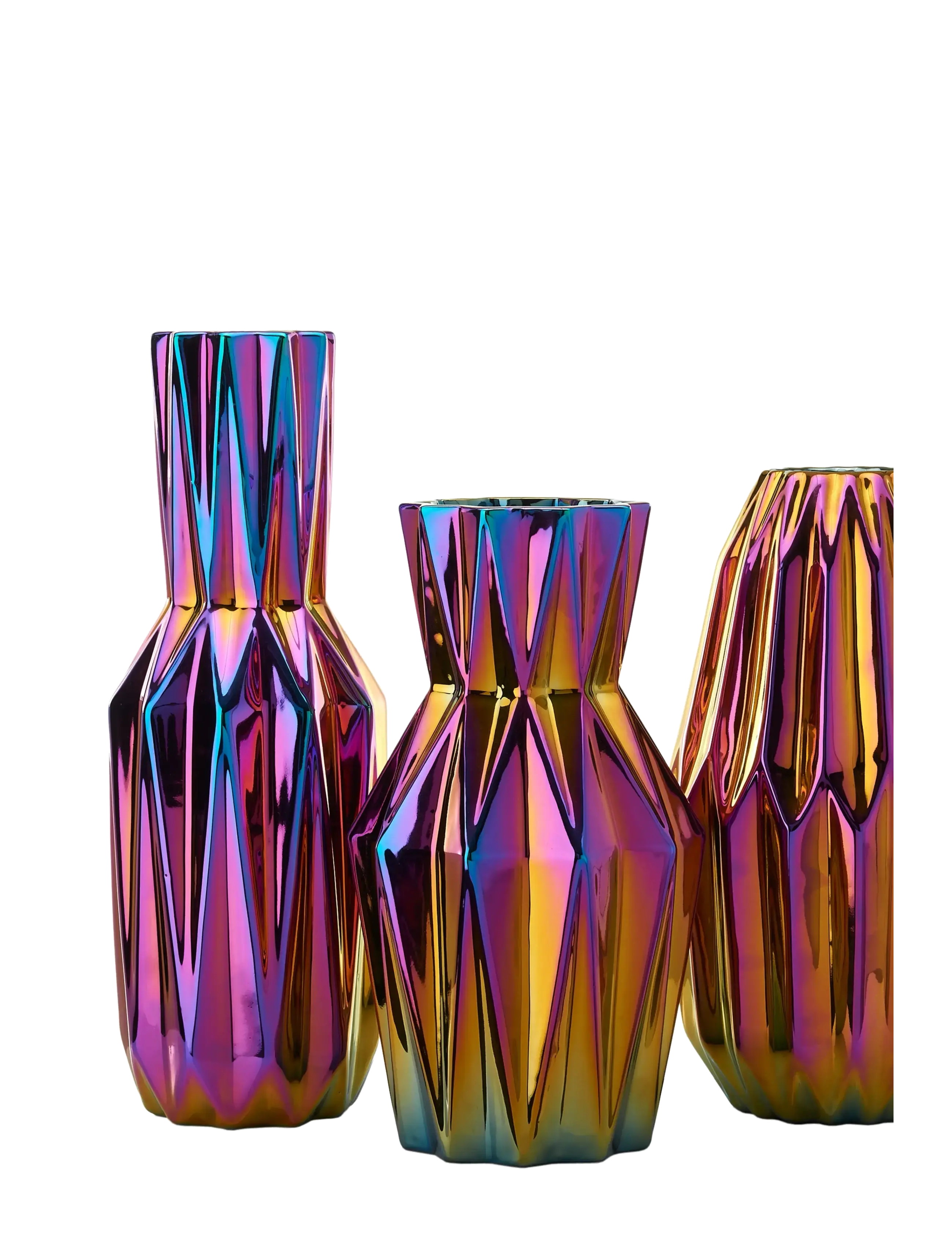 POLSPOTTEN Vase Oily, H41.5 cm, Multi/patterned, Vases > Other Vases, Unisex
