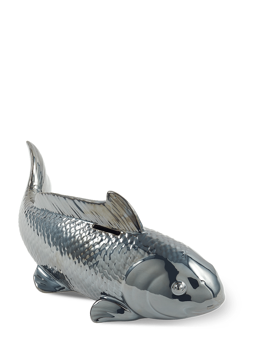 POLSPOTTEN - moneybox fish - figuri ja skulptuurid - dark grey - 1
