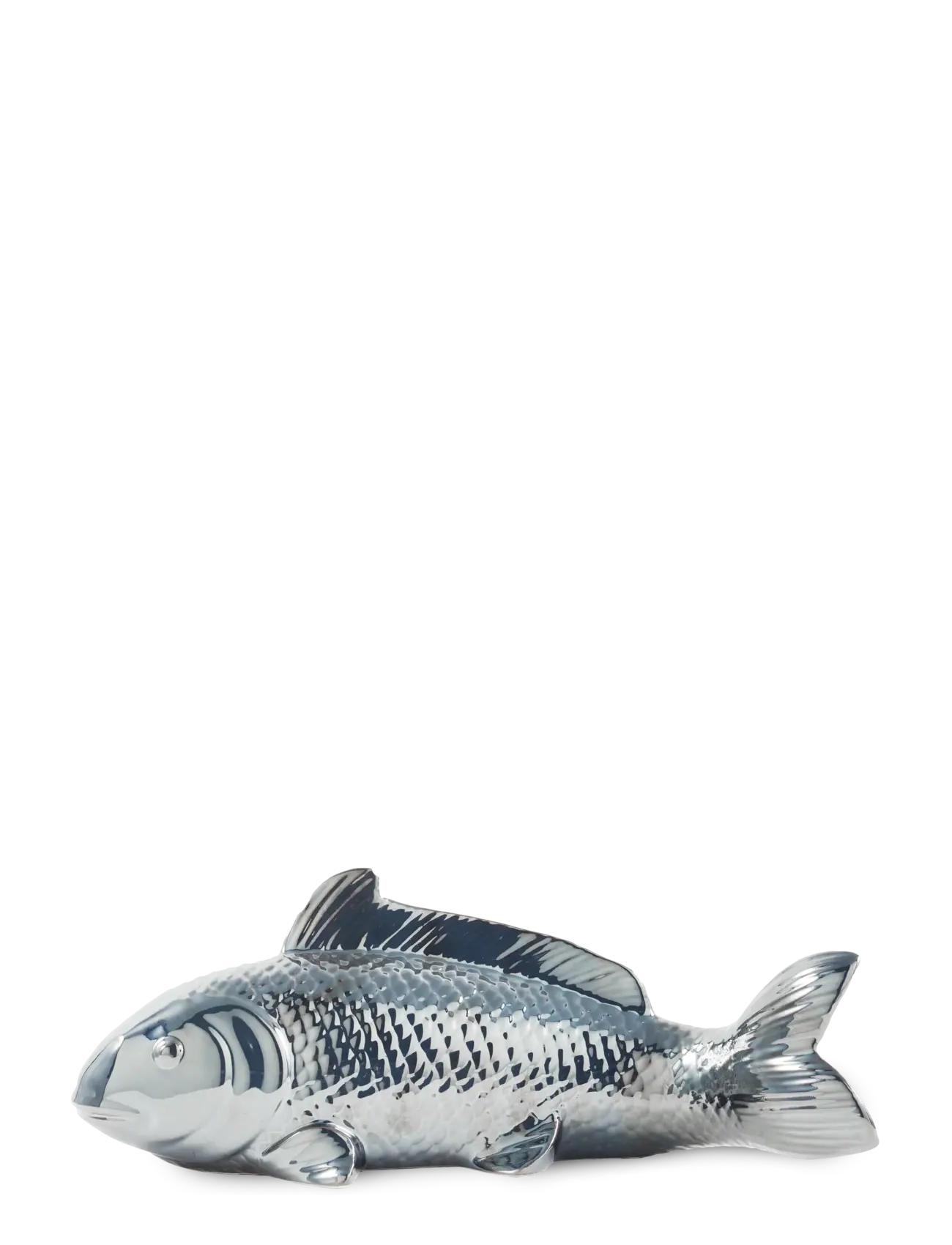 POLSPOTTEN - moneybox fish metallic - dark grey - 3