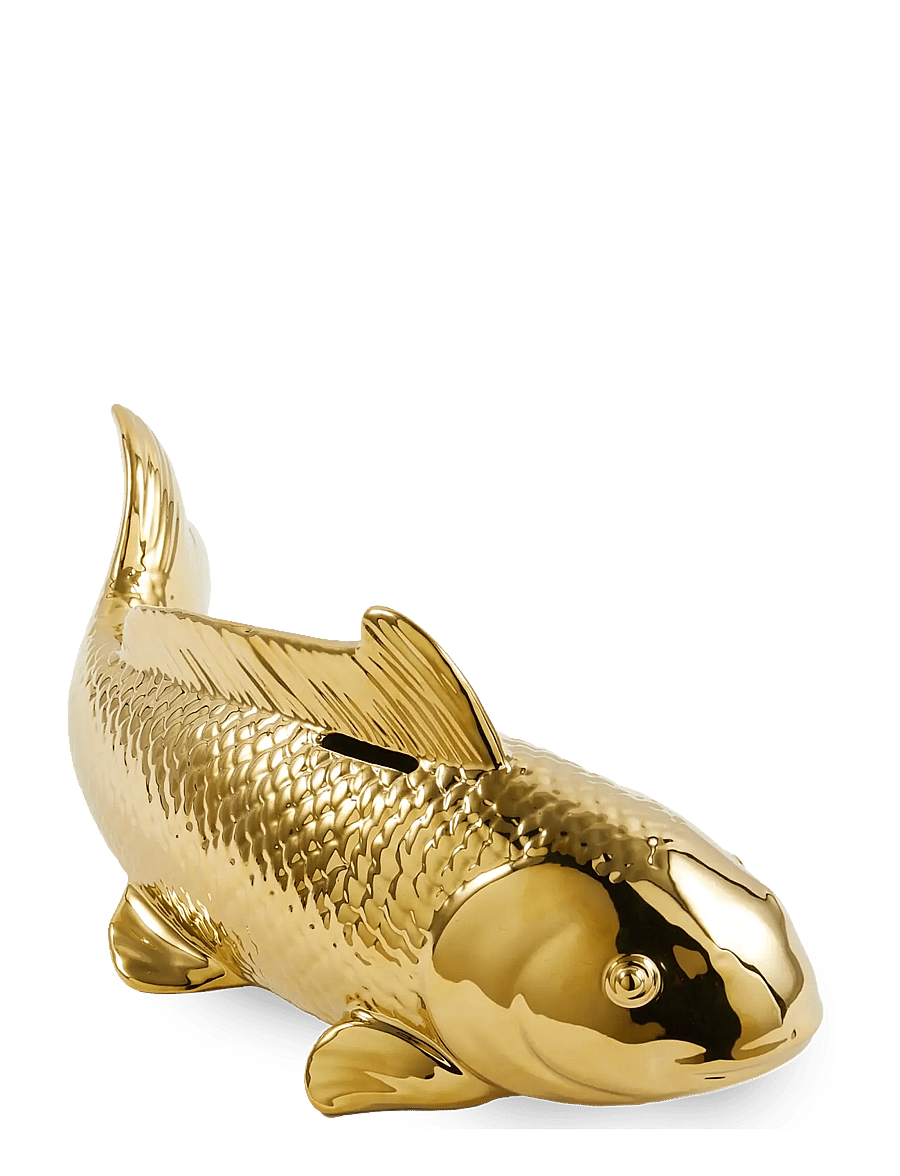 POLSPOTTEN - moneybox fish gold - gold - 1
