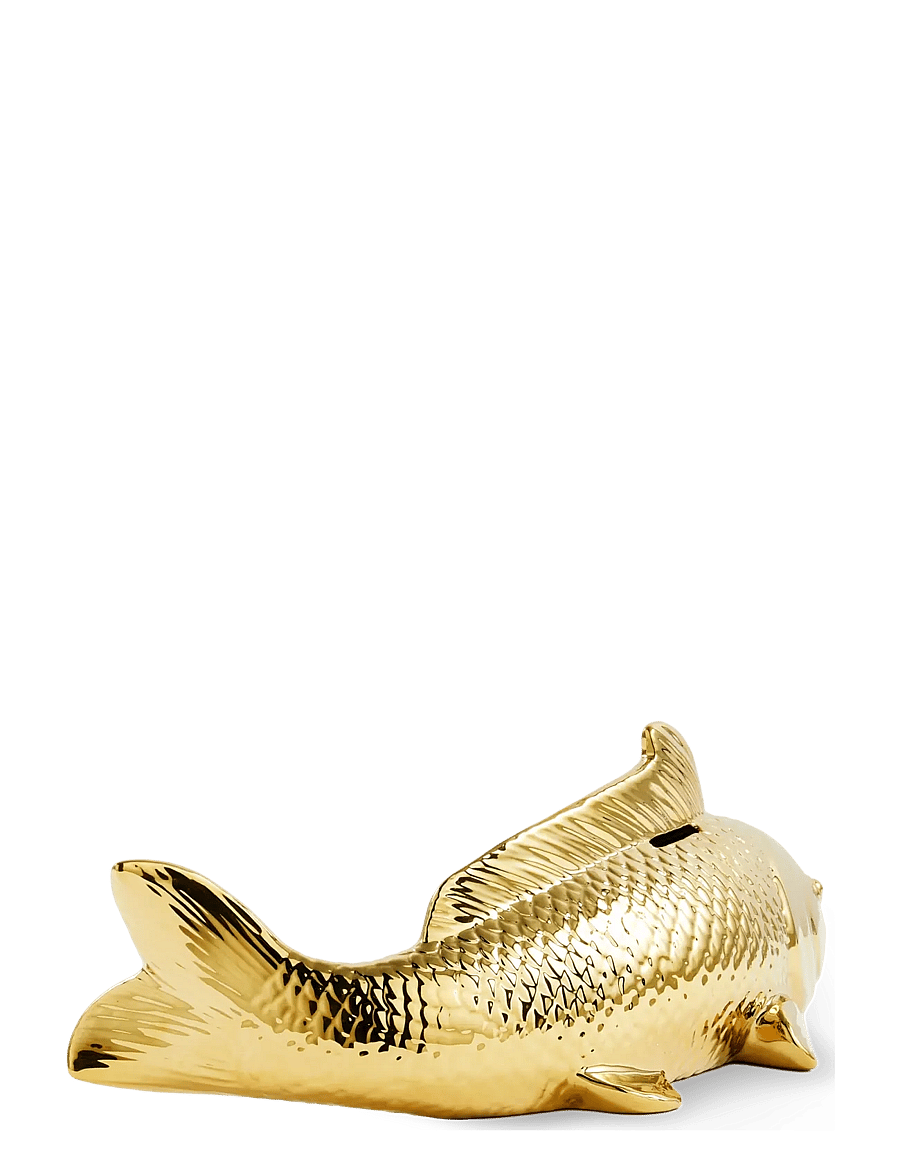 POLSPOTTEN - moneybox fish gold - gold - 3