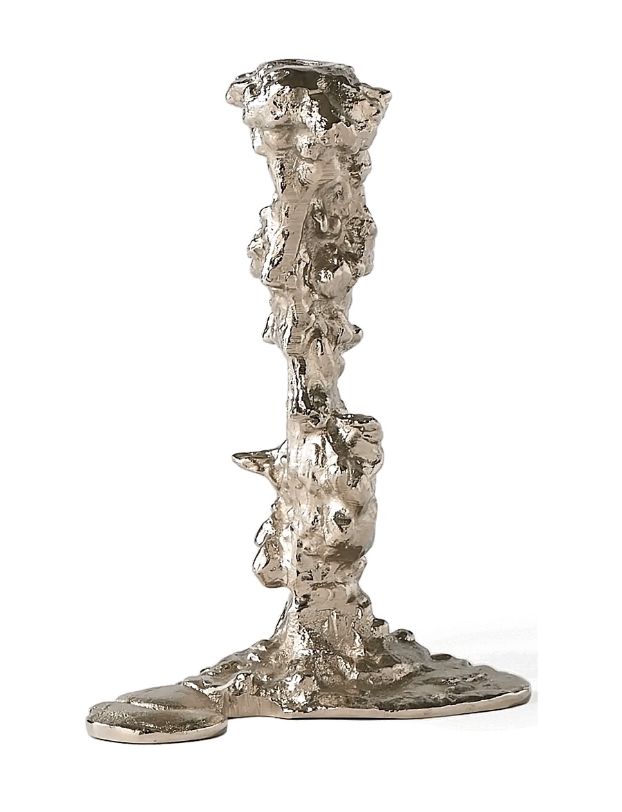 POLSPOTTEN - Drip candle holder - silver - 2
