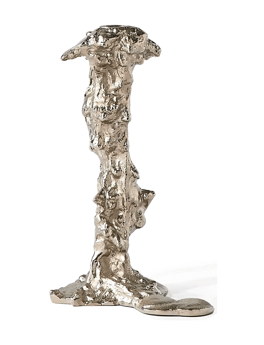 POLSPOTTEN - Drip candle holder - silver - 3