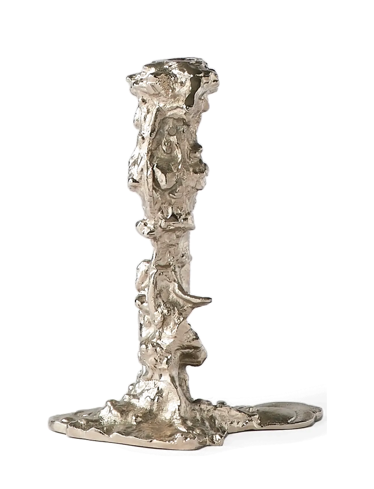 POLSPOTTEN - Drip candle holder  - lysestager - silver - 4