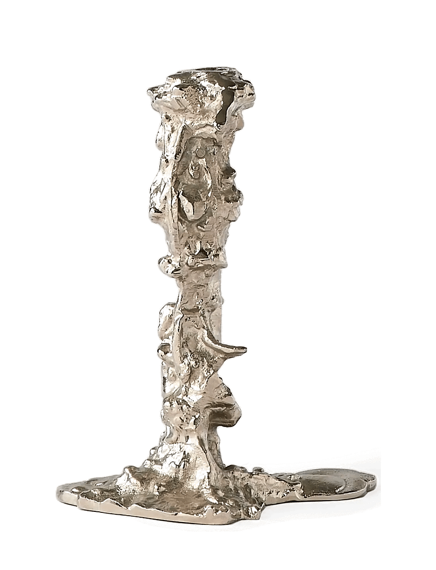 POLSPOTTEN - Drip candle holder - silver - 4