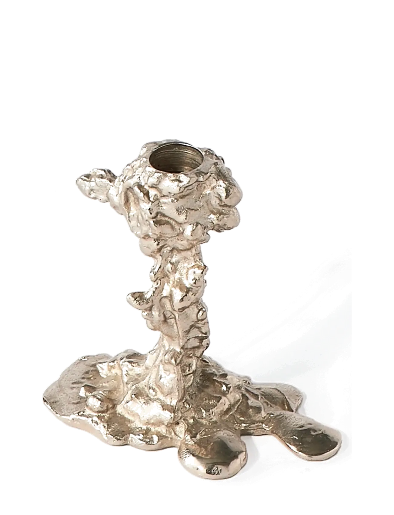 POLSPOTTEN - Drip candle holder S - silver - 2
